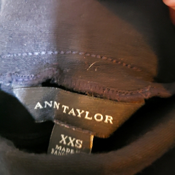 Ann Taylor Black Ponte Zip Pocket Leggings Pants AT Womens Dressy Business Work - Picture 4 of 6